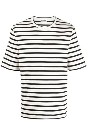 질샌더 남성 티셔츠 STRIPED COTTON T SHIRT NB30