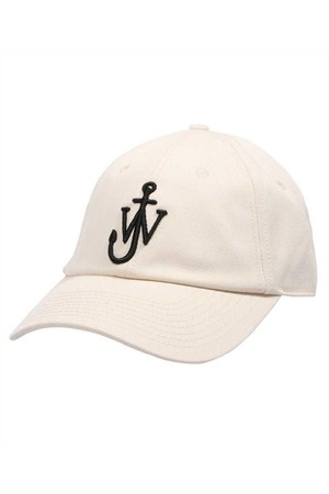 JW앤더슨 남성 모자 JW Anderson AC0198 FA0349 EMBROIDERED LOGO BASEBALL Cap   White NB24