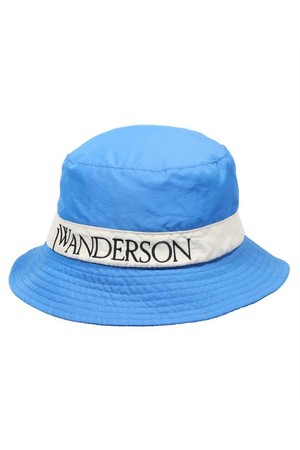 JW앤더슨 남성 모자 JW Anderson AC0347 FA0214 LOGO EMBROIDERED TONAL STITCHING BUCKET Hat   Blue NB24