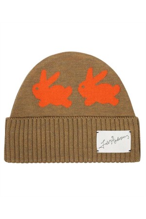 JW앤더슨 남성 모자 JW Anderson KW0935 YN0008 BUNNY JACQUARD Beanie   Brown NB24