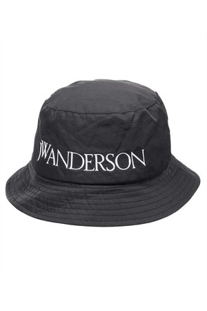 JW앤더슨 남성 모자 JW Anderson AC0347 FA0214 LOGO EMBROIDERED TONAL STITCHING BUCKET Hat   Black NB24