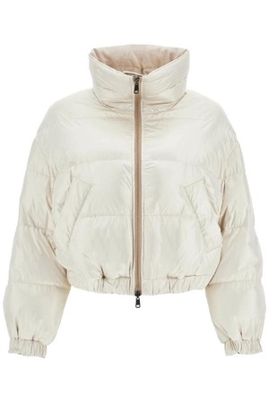 브루넬로 쿠치넬리 여성 패딩 sparkling canvas down jacket with mon NB02