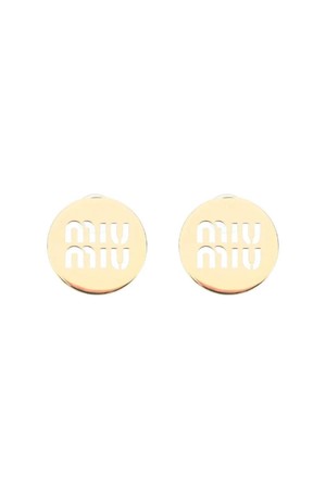 미우미우 여성 귀걸이 miu logo earrings NB02