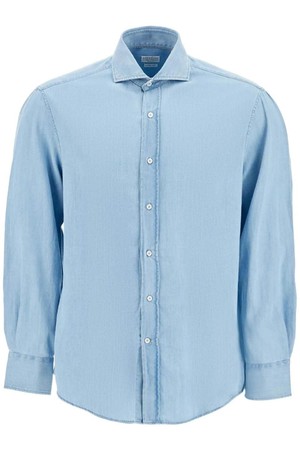 브루넬로 쿠치넬리 남성 셔츠 chambray shirt NB02