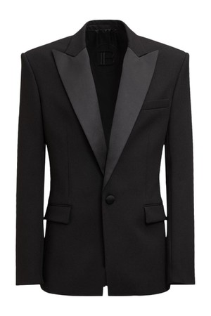 발망 남성 자켓 Double crepe wool tuxedo jacket NB01