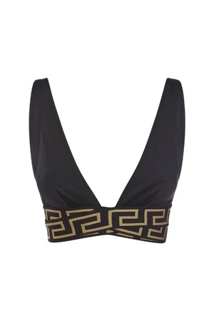 베르사체 여성 수영복 Greca Lycra triangle bikini top NB01