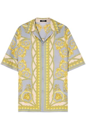 베르사체 남성 셔츠 BAROCCO PRINT SILK SHIRT NB30