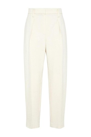 브루넬로 쿠치넬리 여성 바지 COTTON GABARDINE SLOUCHY TROUSERS WITH SHINY DETAIL NB30