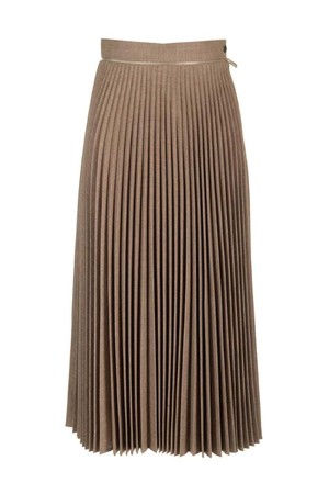 버버리 여성 스커트 Pleated wool midi skirt NB19