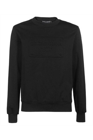 돌체앤가바나 남성 맨투맨 후드 Dolce   Gabbana G9OW6Z G7C7X EMBOSSED DG LOGO Sweatshirt   Black NB24