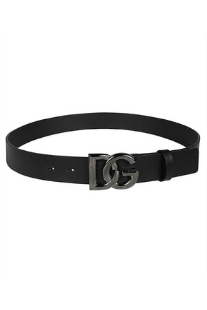 돌체앤가바나 남성 벨트 Dolce   Gabbana BC4644 AX622 LEATHER WITH DG LOGO Belt   Black NB24