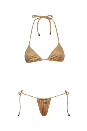 돌체앤가바나 여성 수영복 Dolce   Gabbana O8B30J FUGLG ADJUSTABLE TRIANGLE Swimsuit   Beige NB24