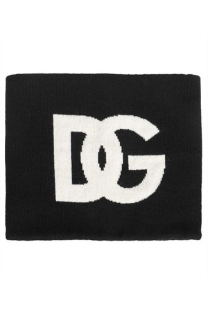 돌체앤가바나 남성 스카프 Dolce   Gabbana GXM08T JAWQ5 DG LOGO KNIT Scarf   Black NB24