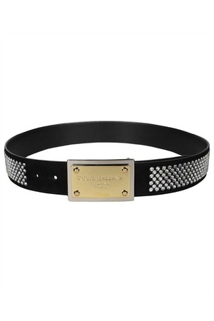 돌체앤가바나 남성 벨트 Dolce   Gabbana BC4760 AD983 FUSIBLE RHINESTONE Belt   Black NB24