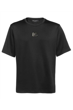 돌체앤가바나 남성 티셔츠 Dolce   Gabbana G8MP5Z FUGJR DG LOGO CREWNECK T shirt   Black NB24