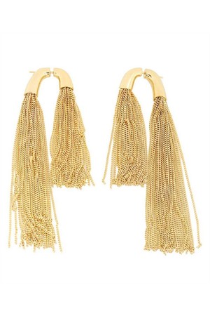 생로랑 여성 귀걸이 Saint Laurent 668965 Y1500 ASYMMETRICAL TASSEL Earrings   Gold NB24