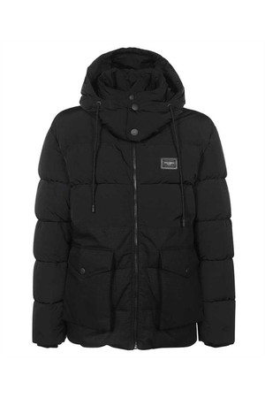 돌체앤가바나 남성 자켓 Dolce   Gabbana G9VD8T FUM8T HOOD AND BRANDED TAG QUILTED Jacket   Black NB24