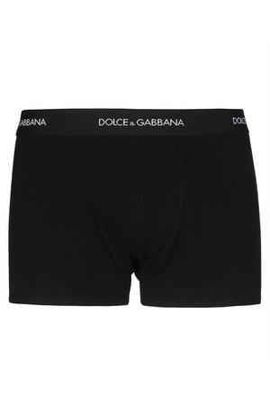 돌체앤가바나 남성 속옷 Dolce   Gabbana M4C13J OUAIJ RIBBED COTTON Boxer briefs   Black NB24