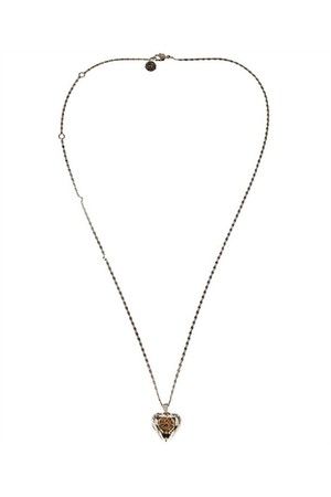 알렉산더 맥퀸 여성 목걸이 Alexander McQueen 640269 J160Z HEART PENDANT Necklace   Silver NB24