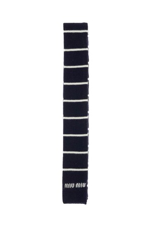 미우미우 여성 스카프 striped wool scarf for men and NB02