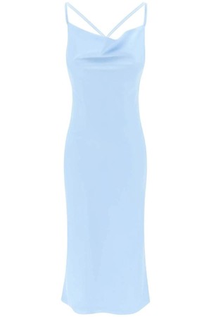 로테이트 여성 원피스 satin midi slip dress for a NB02