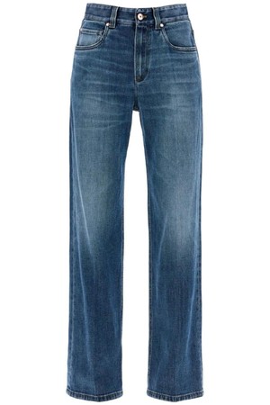 브루넬로 쿠치넬리 여성 청바지 loose shiny tab jeans with NB02