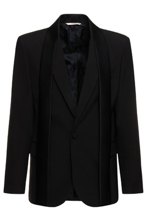 발렌티노 남성 자켓 Tailored wool tuxedo jacket NB01