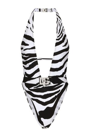 돌체앤가바나 여성 수영복 ZEBRA PRINTED ONE PIECE SWIMSUIT NB30