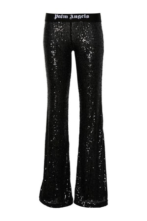 팜앤젤스 여성 바지 LOGO SEQUINED FLARED TROUSERS NB30