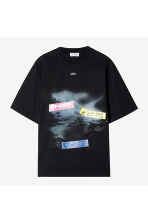 오프화이트 남성 티셔츠 Off White Type Sticker Skate T Shirt NB25