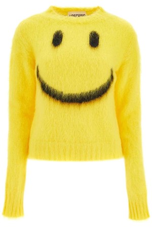 모스키노 여성 스웨터 mohair smiley pullover NB02