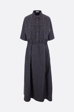 브루넬로 쿠치넬리 여성 원피스 denim midi dress NB26