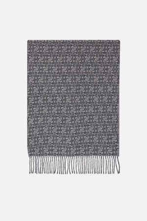 펜디 남성 스카프 FF Labyrinth wool jacquard scarf NB26