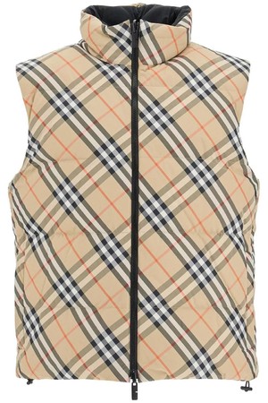 버버리 남성 자켓 eredreversible checkered nylon sleeveless NB02