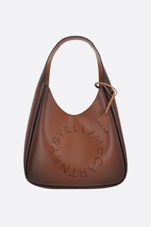 스텔라 맥카트니 여성 숄더백 Logo small hobo bag in Aged Alter Mat NB26