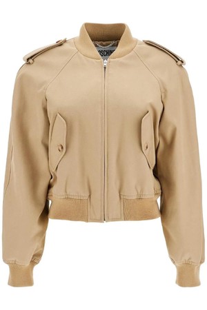 모스키노 여성 봄버 자켓 gabardine bomber NB02