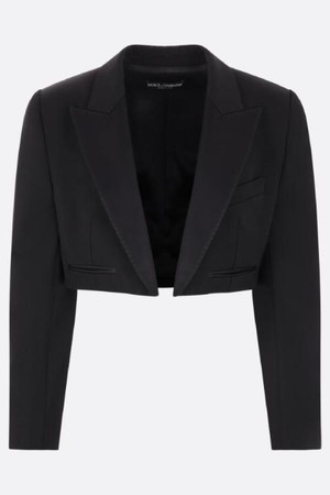 돌체앤가바나 여성 자켓 gabardine Spencer tuxedo jacket NB26