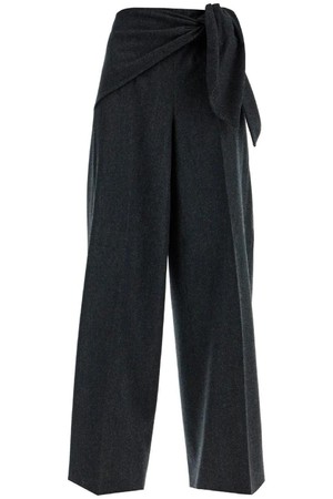 막스마라 여성 바지 stretch wool pants with bow detail NB02