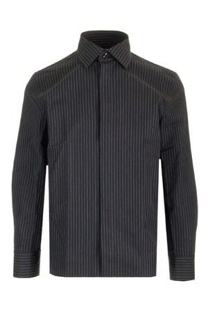 생로랑 남성 셔츠 Cassandre Striped cotton poplin shirt NB19