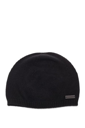 생로랑 남성 모자 Black cashmere beanie NB19