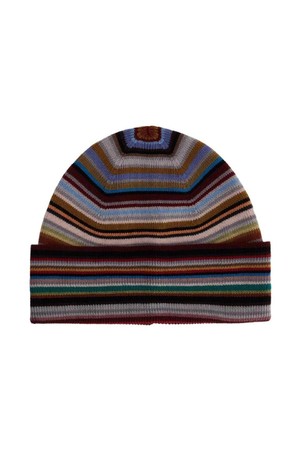 폴스미스 남성 모자 signature stripe virgin wool beanie hat NB02