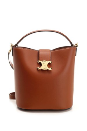 셀린느 여성 토트백 LOUISE MEDIUM BUCKET BAG IN SMOOTH AND CALFSKIN TAN NB19