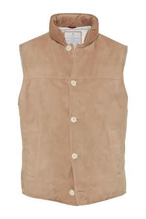 브루넬로 쿠치넬리 남성 자켓 SUEDE SLEEVELESS DOWN WAISTCOAT NB30