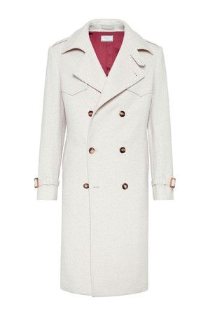 브루넬로 쿠치넬리 남성 코트 CASHMERE AND WOOL TRENCH COAT NB30