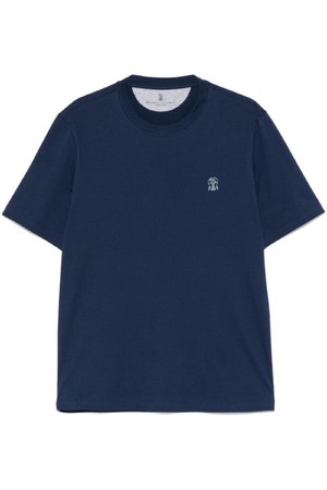 브루넬로 쿠치넬리 남성 티셔츠 LOGO COTTON T SHIRT NB30