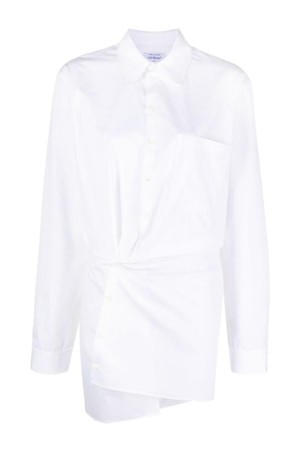 오프화이트 여성 원피스 COTTON SHIRT DRESS NB30