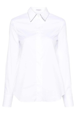 브루넬로 쿠치넬리 여성 셔츠 블라우스 COTTON POPLIN STRETCH SHIRT NB30