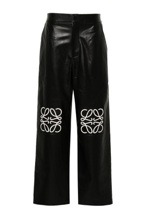 로에베 여성 바지 ANAGRAM BAGGY LEATHER TROUSERS NB30