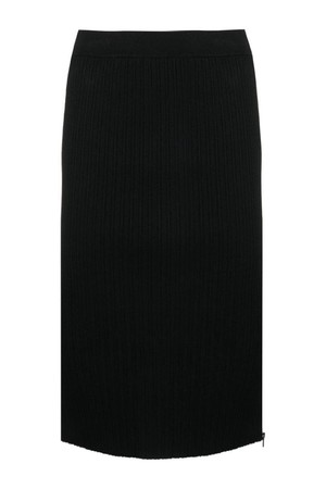 톰포드 여성 스커트 ZIPPED RIBBED SILK SKIRT NB30