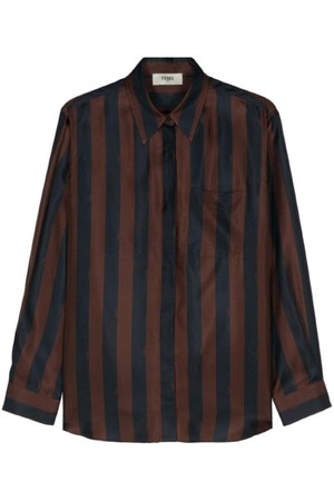 펜디 여성 셔츠 블라우스 STRIPED SILK SHIRT NB30